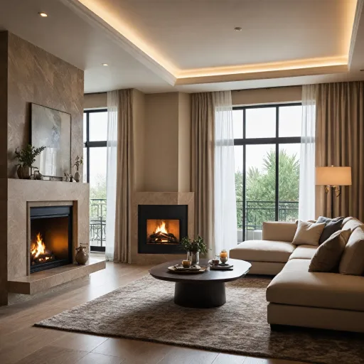 Experience refined comfort: hotel suites with fireplace for your next stay in Saudi Arabia
